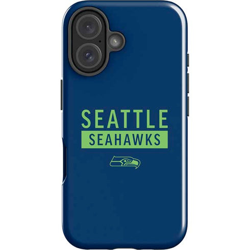 NFL Seattle Seahawks Blue Performance Series iPhone 16 Plus Impact Case